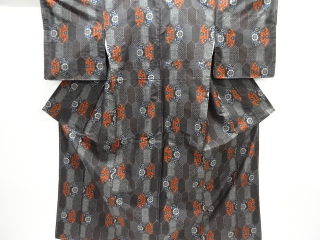 Japanese Kimono / Tsumugi Omeshi Silk